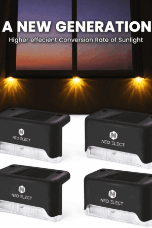 NeoElect Fence Light - Warm White - Pack of 4