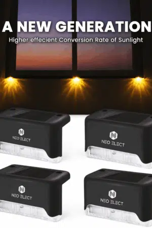 NeoElect Fence Light - Warm White - Pack of 4