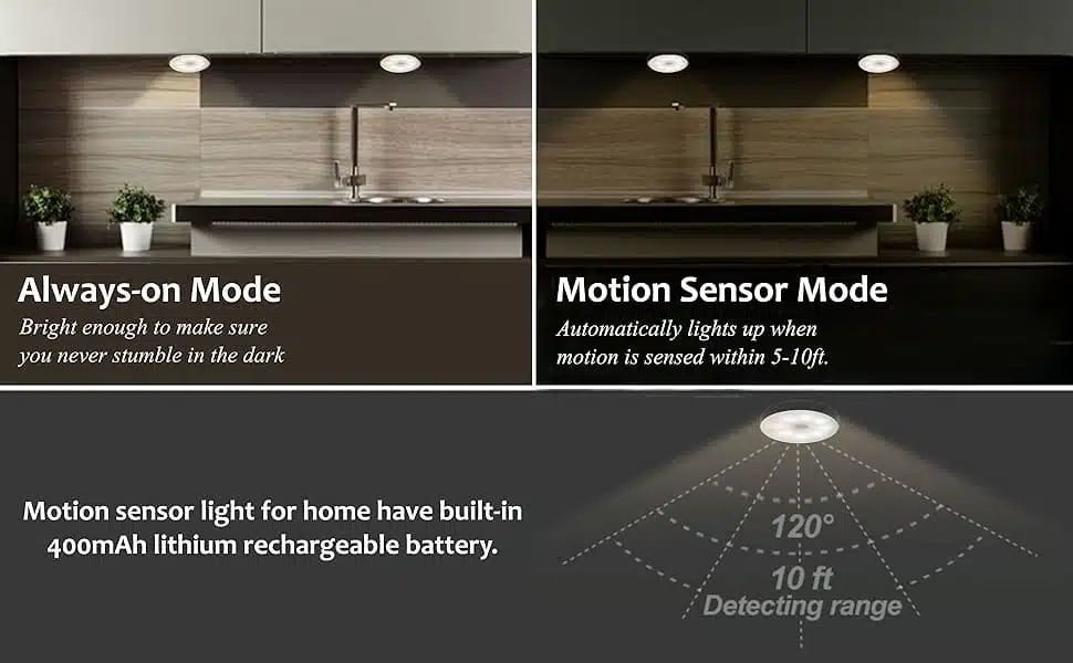 Neo Elect Motion Sensor Light - 2 Modes 1. Always On 2. Motion Sensor Mode