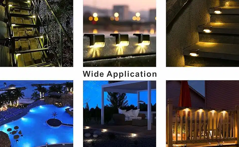 Neo Elect Solar Fence Light (Pack of 8) - Wide Application