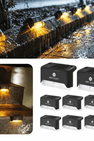 NeoElect Fence Light - Warm White - Pack of 8