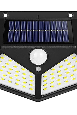 Neo Elect Solar Motion Sensor LED Bright White Light with 100 LEDs (Pack of 1)