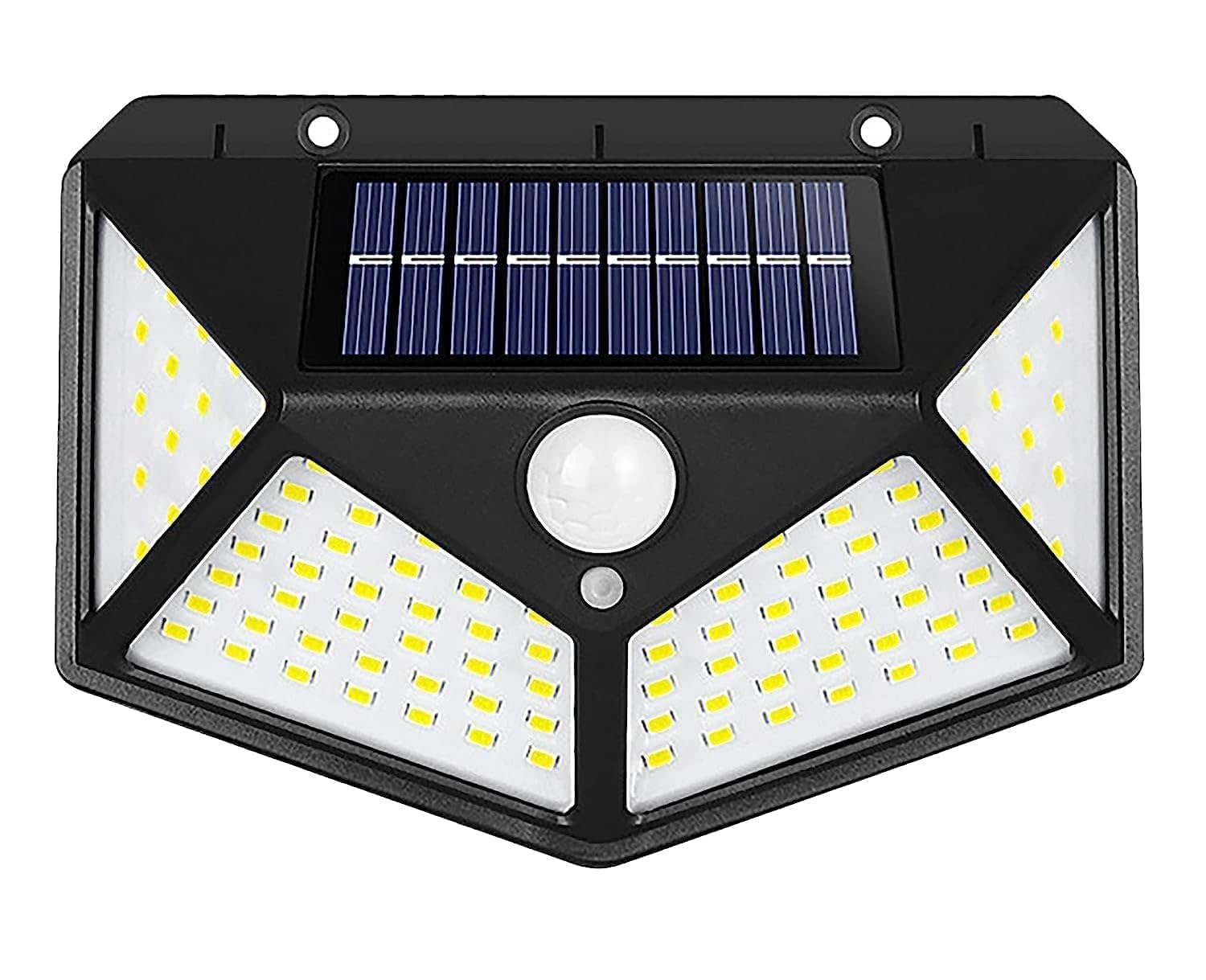 Neo Elect Solar Motion Sensor LED Bright White Light with 100 LEDs (Pack of 4)