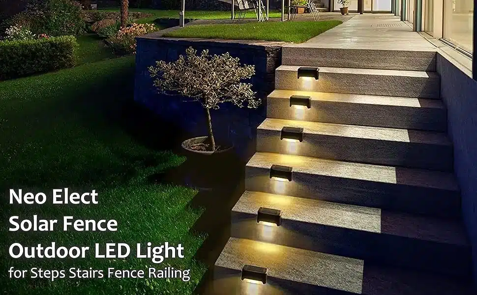 Neo Elect Solar Fence Light (Pack of 8) - Hero Image
