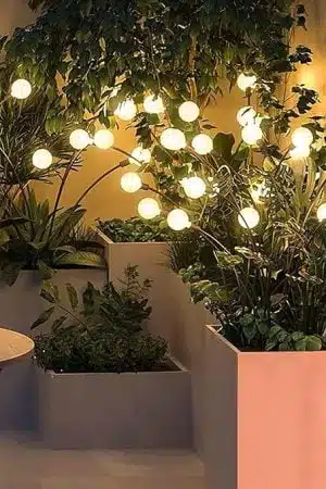 Neo Elect Firefly Solar Lights - Garden Flower Plot Image