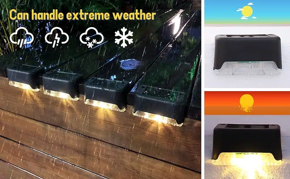 Neo Elect Solar Fence Light (Pack of 8) - Weather Proof