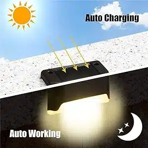 Neo Elect Solar Fence Light (Pack of 8) - Charging Method