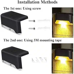 Neo Elect Solar Fence Light (Pack of 8) - Installation Method