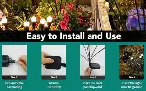 Neo Elect Solar Firefly Light - Easy to Install and Use
