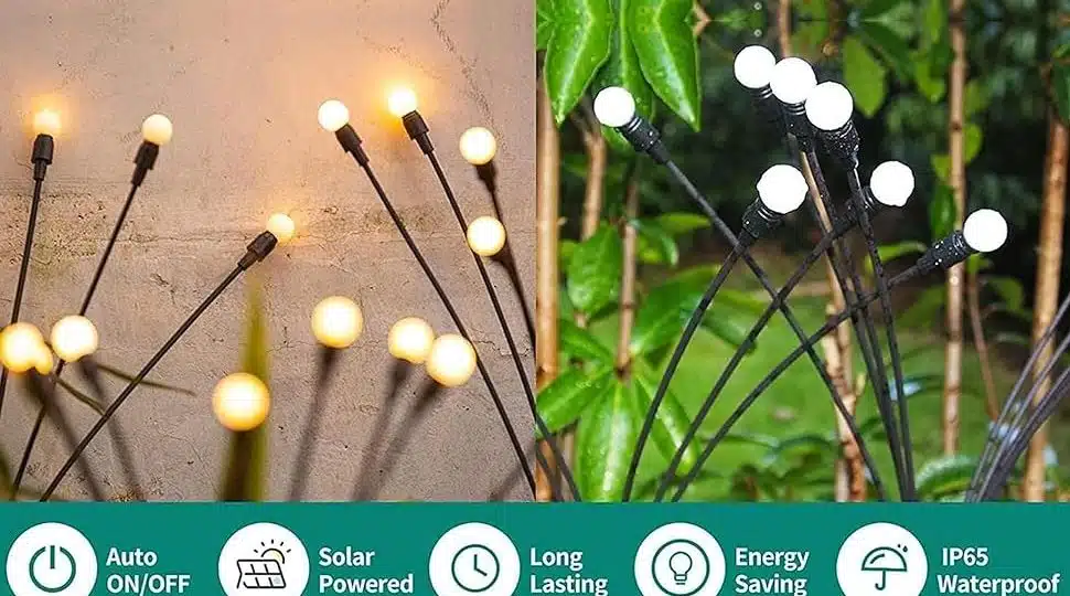 Neo Elect Firefly Light - Auto On/Off, Solar Powered, Long Lasting, Energy Saving, IP65 Waterproof