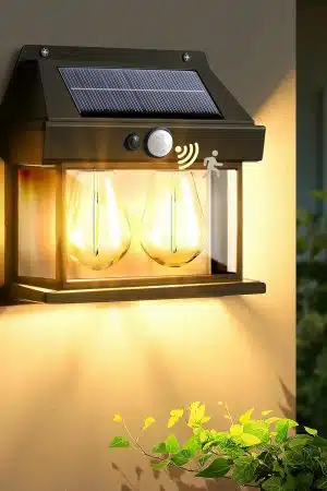 Solar Motion Sensor Light Double Lamp
