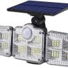 Neo Elect Solar Motion Sensor LED Light with 122 LEDs and 3 Adjustable Heads and Remote Control (Pack of 1)