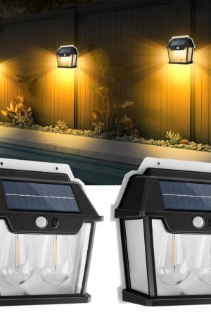 Pack of 2 - Neo Elect Solar Motion Sensor Light - Double LED Lamp