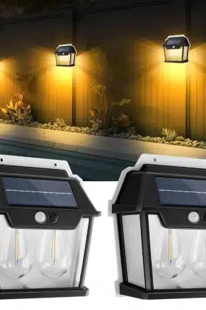 Pack of 2 - Neo Elect Solar Motion Sensor Light - Double LED Lamp