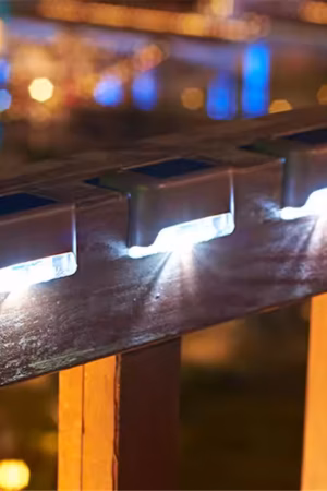 Neo Elect Solar Fence Light (Cool White Light)