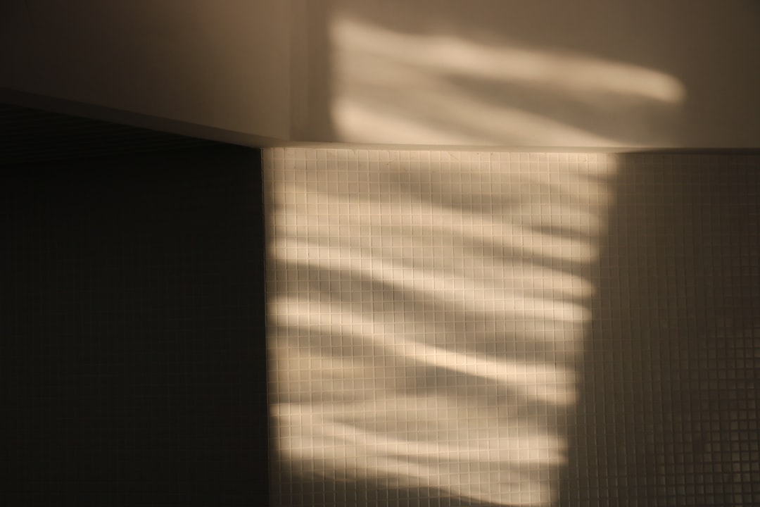 Sunlight casts intricate shadows on the walls.