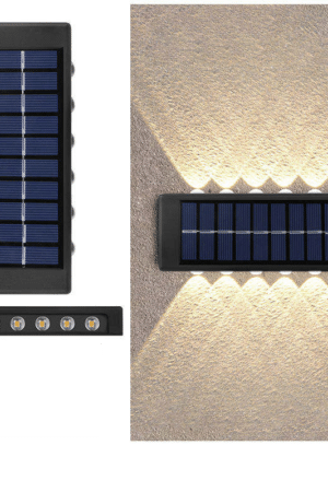 NeoElect Solar Wall Light 10 LED (Up & Down) - Neo Elect NeoElect Solar Wall Light 10 LED (Up & Down)