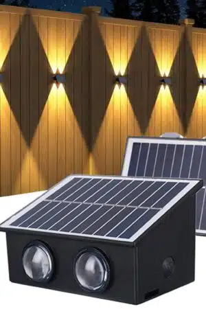 NeoElect Solar Wall Light (4 LED) (2 Up & 2 Down)